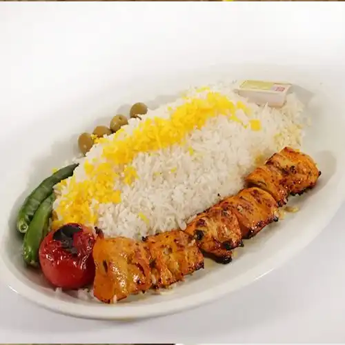 چلو کوبیده مرغ