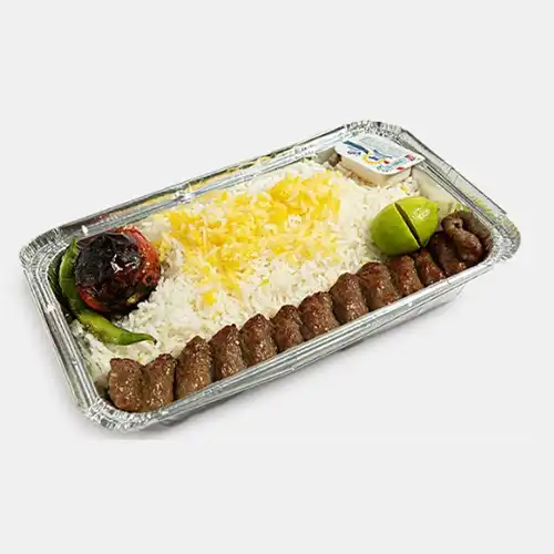 چلو کباب کوبیده شرکتی