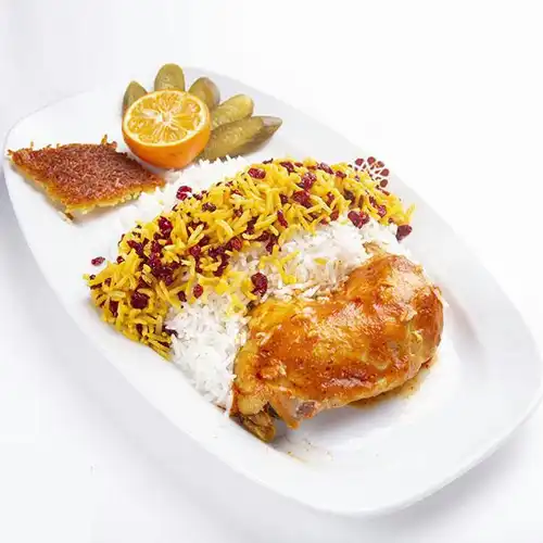 زرشک پلو با مرغ